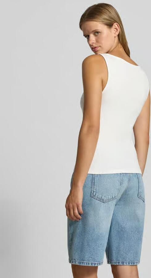 Pieces Slim Fit tanktop van katoenmix model 'MAY'