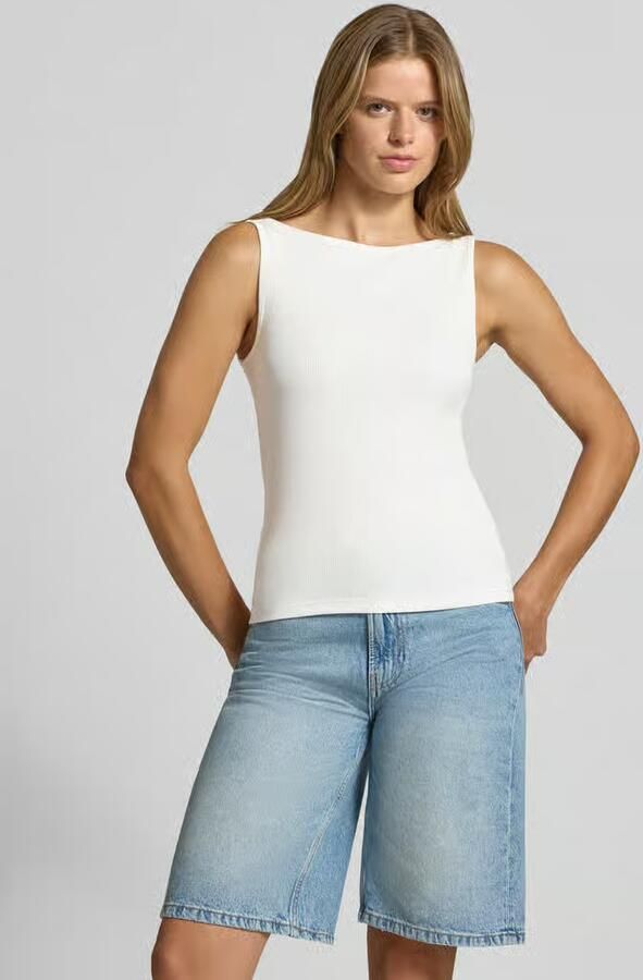 Pieces Slim Fit tanktop van katoenmix model 'MAY' - Foto 2
