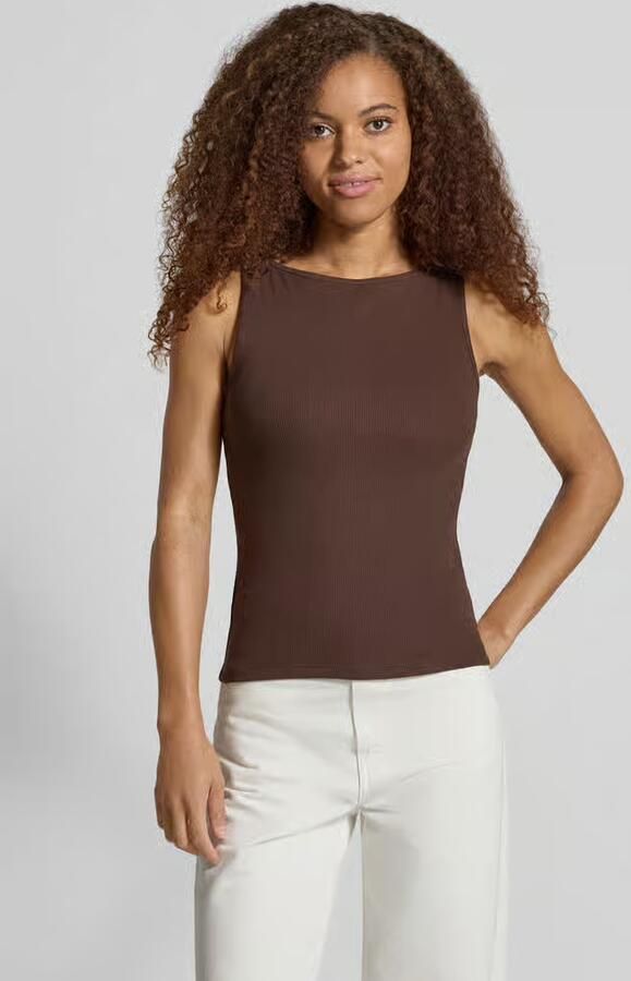 Pieces Slim Fit tanktop van katoenmix model 'MAY' - Foto 2