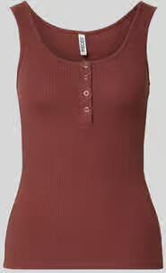 Pieces slim fit tanktop van mix van biologisch katoen model 'KITTE'