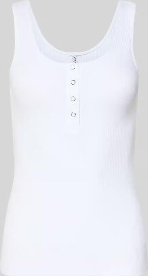 Pieces slim fit tanktop van mix van biologisch katoen model 'KITTE' - Foto 7