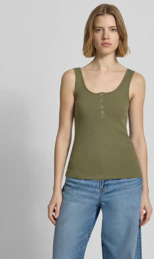 Pieces slim fit tanktop van mix van biologisch katoen model 'KITTE' - Foto 7