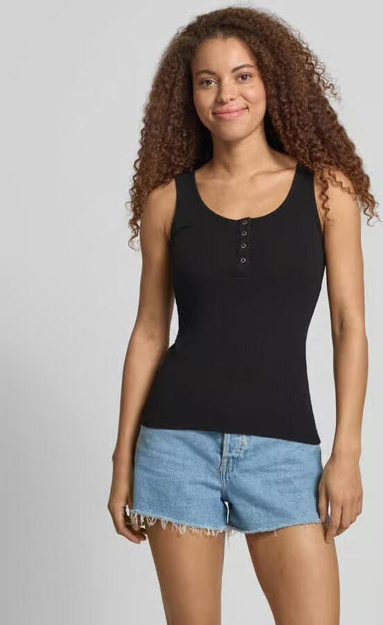 Pieces slim fit tanktop van mix van biologisch katoen model 'KITTE' - Foto 9