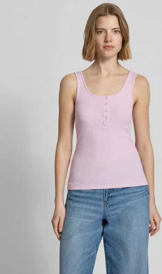 Pieces slim fit tanktop van mix van biologisch katoen model 'KITTE' - Foto 2