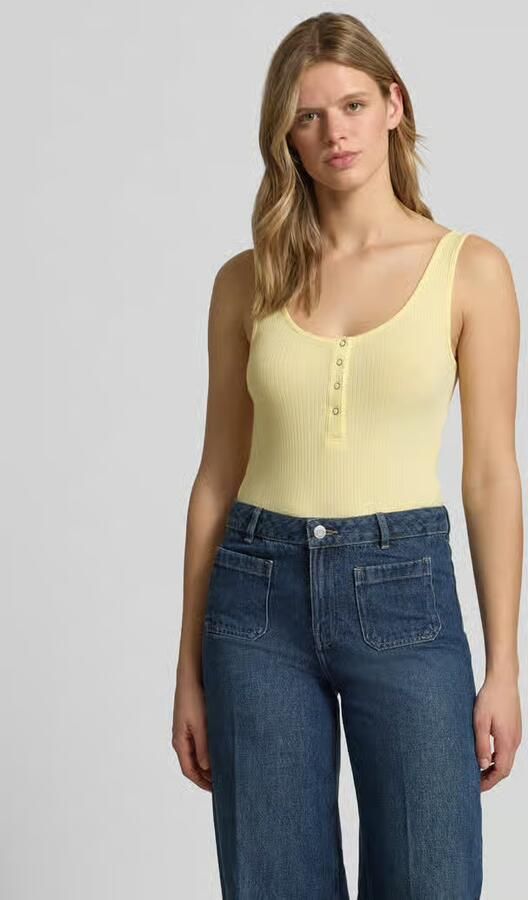 Pieces slim fit tanktop van mix van biologisch katoen model 'KITTE' - Foto 3