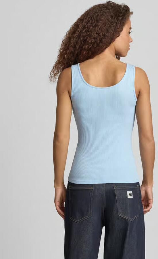 Pieces slim fit tanktop van mix van biologisch katoen model 'KITTE' - Foto 3