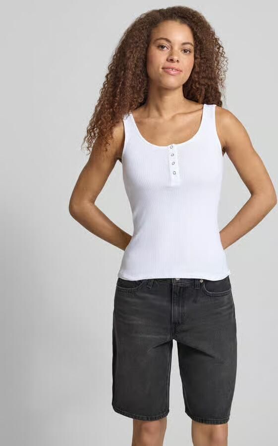 Pieces slim fit tanktop van mix van biologisch katoen model 'KITTE' - Foto 8