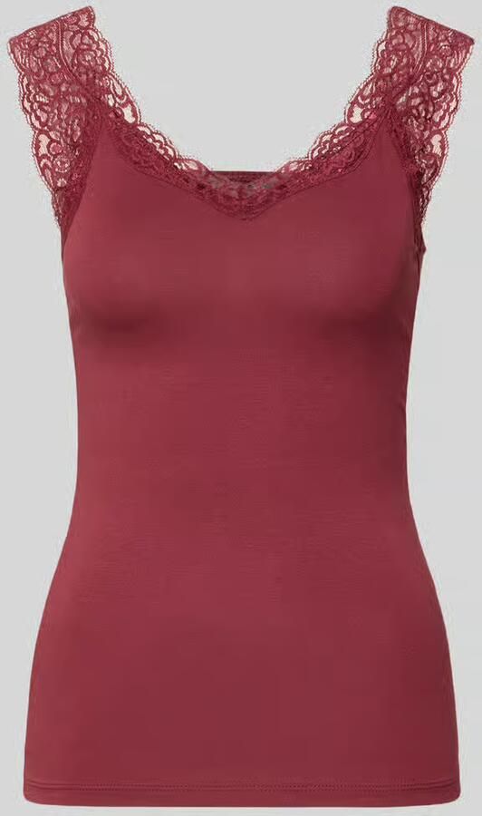 Pieces slim fit tanktop van viscosemix model 'BARBERA'