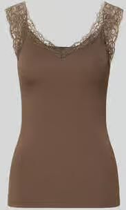 Pieces slim fit tanktop van viscosemix model 'BARBERA'