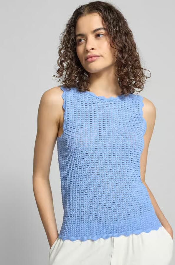 Pieces Slim fit top van puur katoen model 'SCOUT'