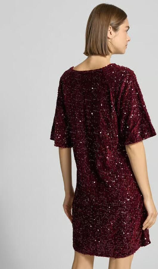 Pieces Smalle cocktailjurk met pailletten model 'KAM' - Foto 3