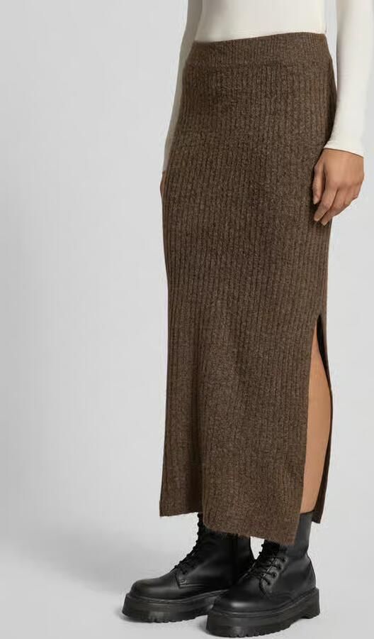 Pieces Smalle midirok met elastische band model 'TULLE'