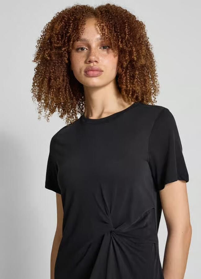 Pieces Soepele vrijetijdsjurk met plooien in de taille model 'NORA' - Foto 2