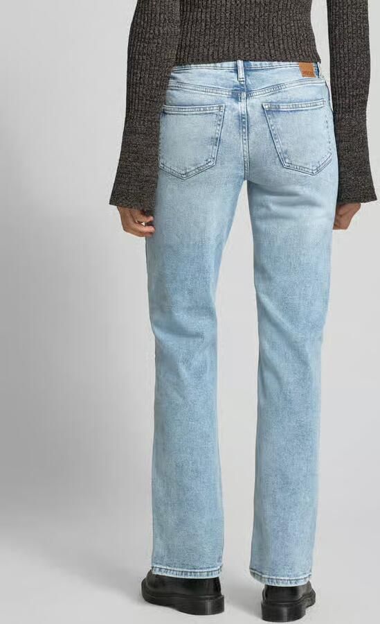 Pieces Straight fit jeans van katoenmix model 'KELLY' - Foto 3