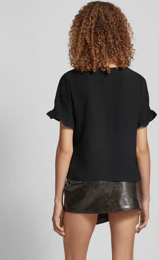 Pieces T-shirt met structuurmotief model 'ARIANNA'