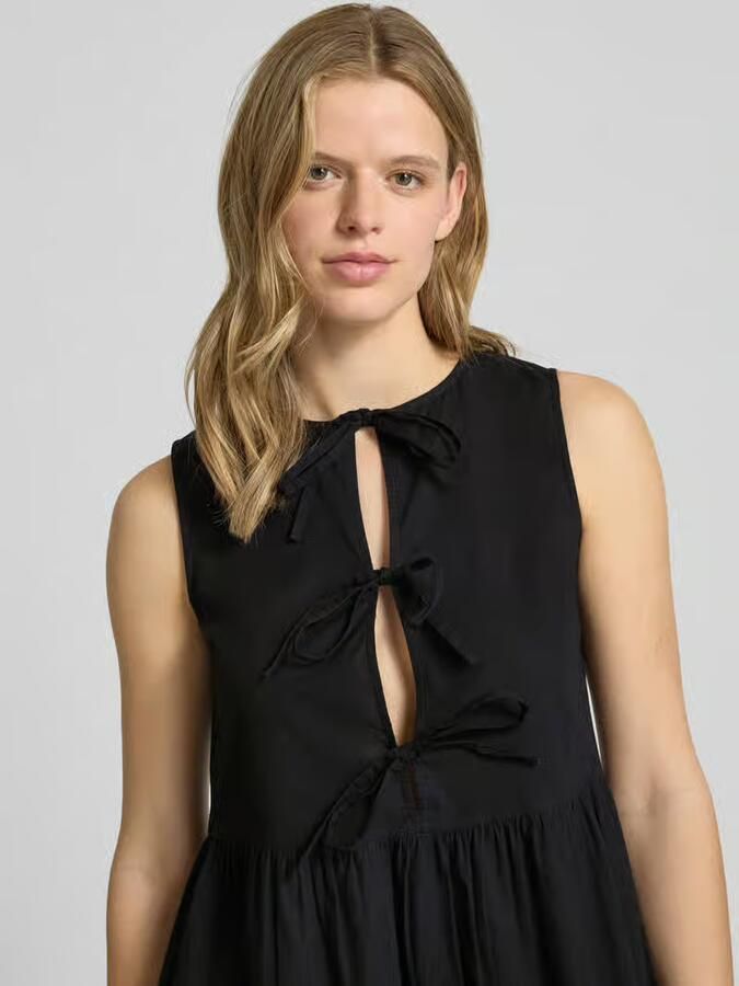 Pieces Uitlopend blousejurk van puur katoen model 'JOLLY'