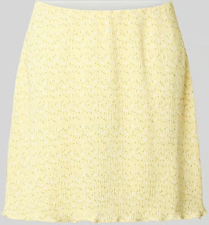 Pieces Uitlopende mini-rok met all-over motief model 'FLORA' - Foto 2