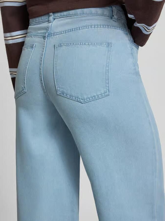 Pieces Wide leg jeans van lyocellmix model 'SMIDI'