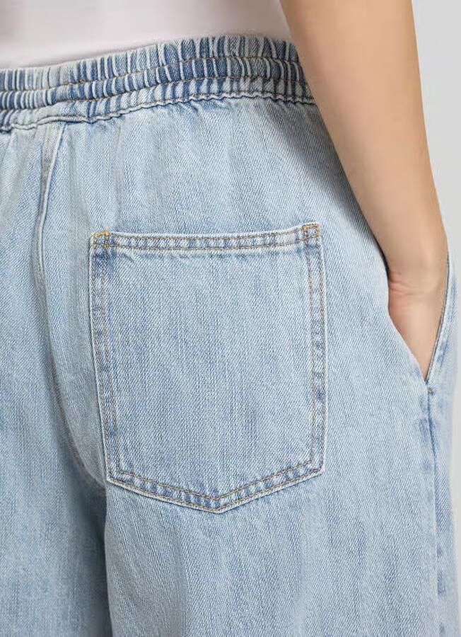 Pieces Wide leg jeans van puur katoen model 'GEGGO'