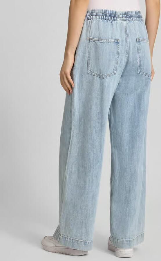 Pieces Wide leg jeans van puur katoen model 'GEGGO' - Foto 2