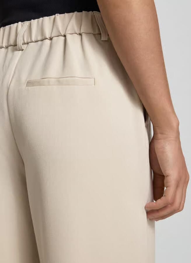 Pieces Wijde broek met elastische band model 'KAMIL'