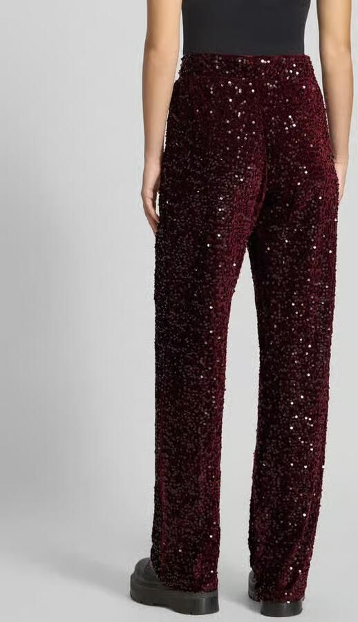 Pieces Wijde broek met pailletten model 'KAM' - Foto 2