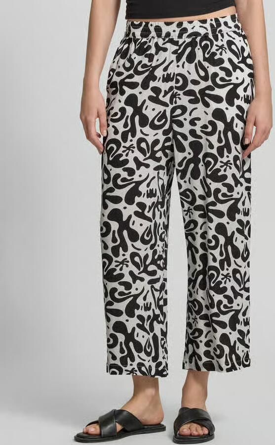 Pieces Wijdte broek van pure viscose model 'BARRI' - Foto 3