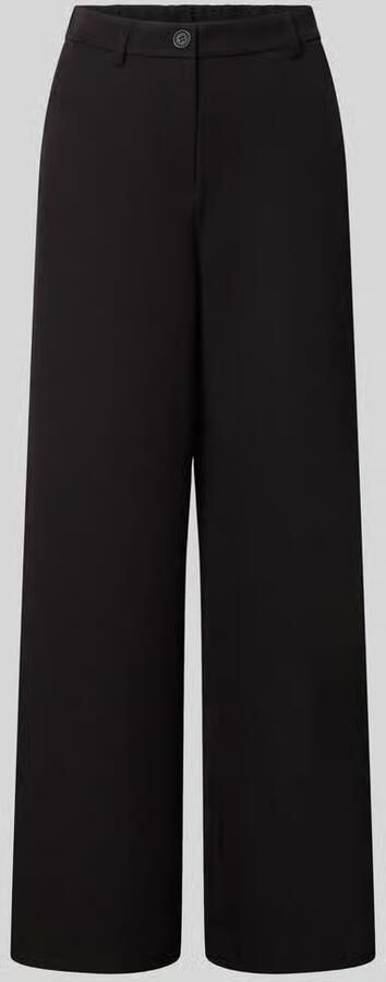 Pieces Regular fit wijde broek met riemlussen model 'KAMIL'
