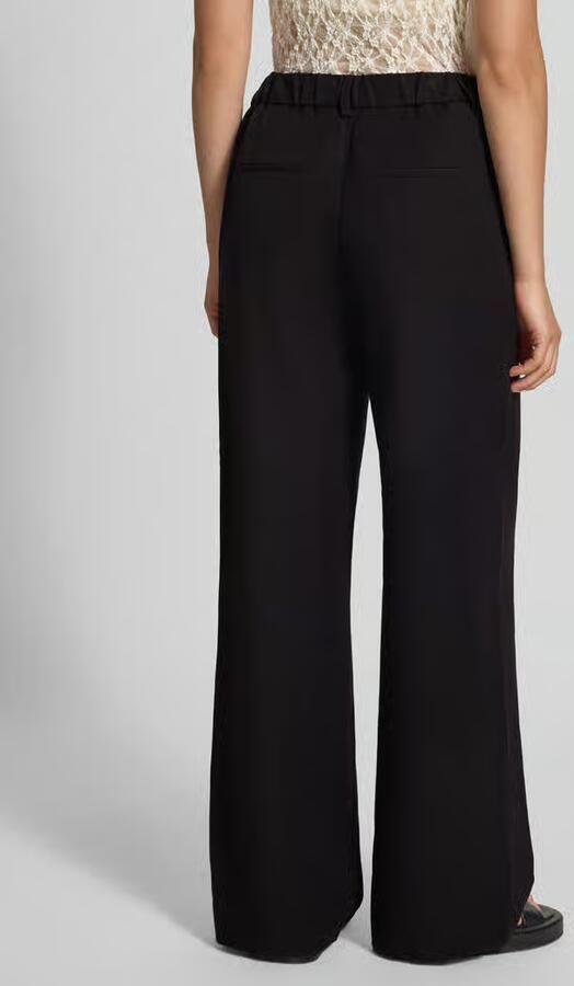 Pieces Regular fit wijde broek met riemlussen model 'KAMIL' - Foto 3