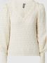 Pieces Regular fit blouseshirt met structuurtricot model 'CHRISTY' - Thumbnail 1