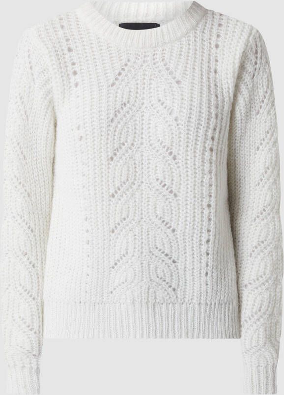 Pieces Pullover met kabelpatroon model 'Kassandra'