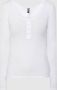 Pieces Witte T-shirt met Lange Mouwen voor Vrouwen White Dames - Thumbnail 2