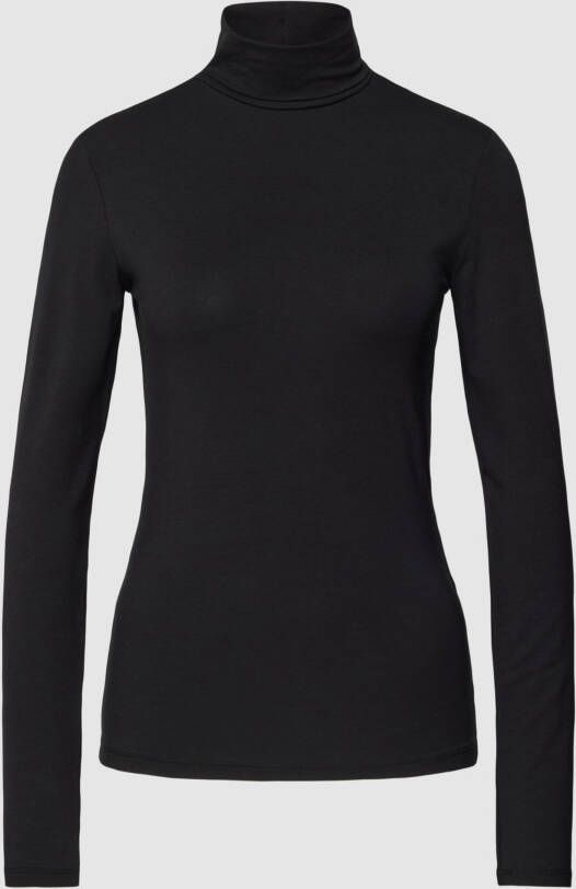 Pieces Shirt met lange mouwen en col model 'SIRENE'
