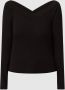 Pieces Shirt met lange mouwen PCMALIVA LS OFF SHOULDER V-NECK TOP NOOS - Thumbnail 2