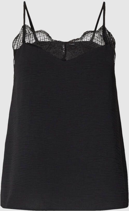 Pieces Top met bandjes en kant model 'TIFFANY'