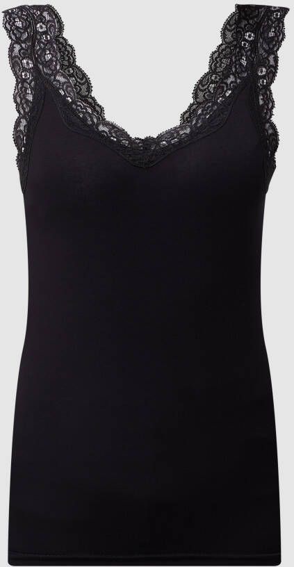 Pieces Slim fit top met kant model 'PCBARBERA'