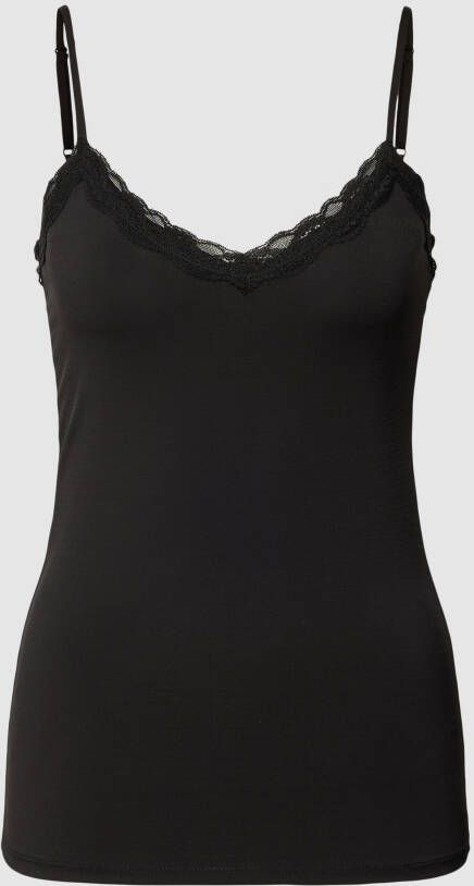 Pieces Top met kant model 'KATE'