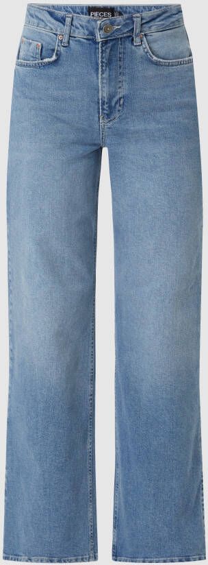 Pieces Wide fit jeans met stretch model 'Leah'