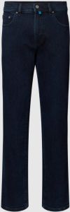 Pierre Cardin jeans blauw effen katoen met steekzakken