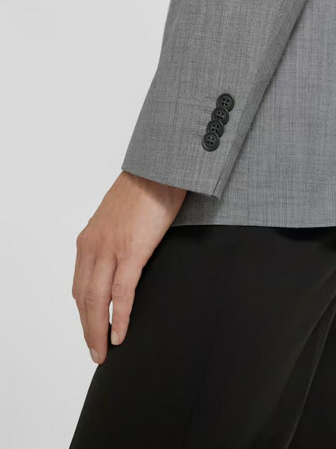 Pierre Cardin 2-knoops colbert met paspelzak op de borst model 'Grant'