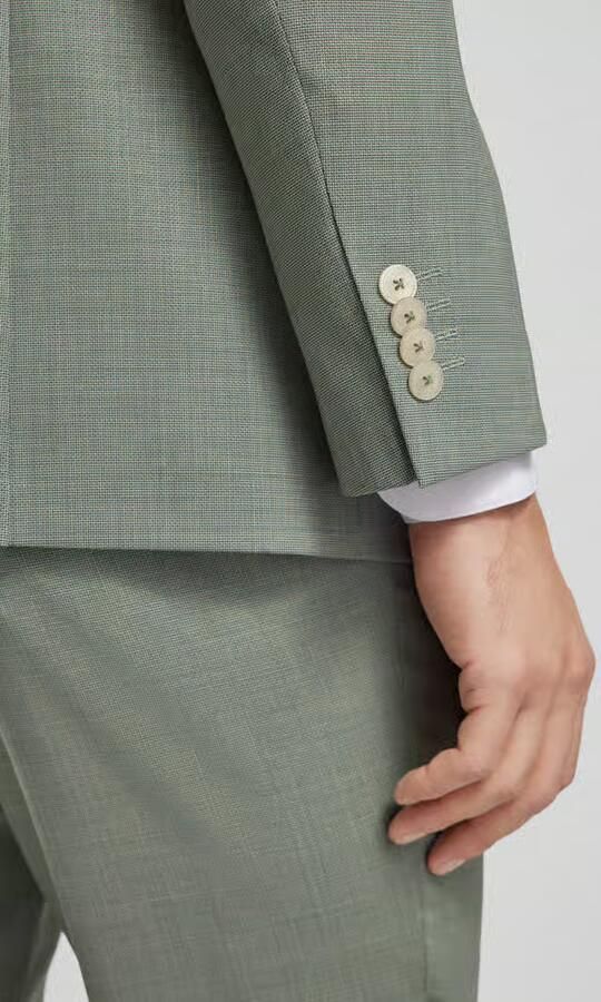 Pierre Cardin 2-knoops colbert van scheerwolmix met klepzakken