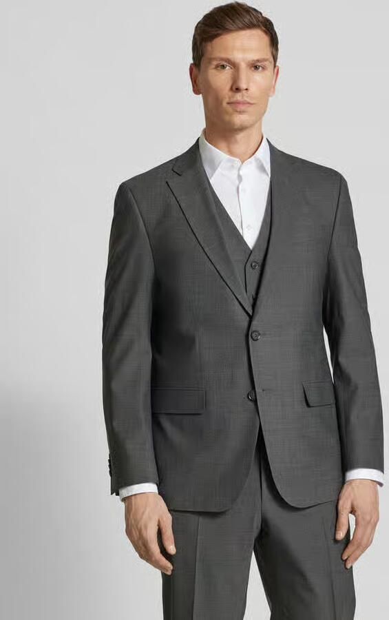 Pierre Cardin Colbert met paspelzak op de borst model 'Grant' - Foto 2