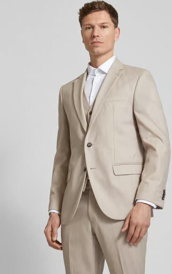 Pierre Cardin Colbert met paspelzak op de borst model 'Grant' - Foto 4