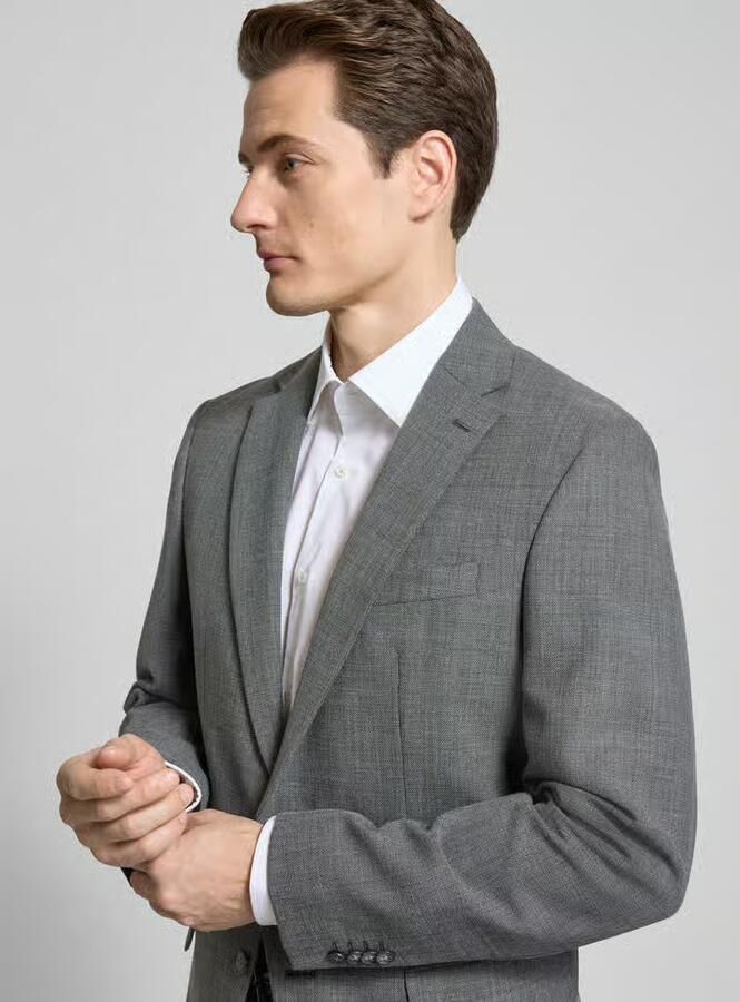 Pierre Cardin Colbert van scheerwolmix met reverskraag model 'Michel' - Foto 2