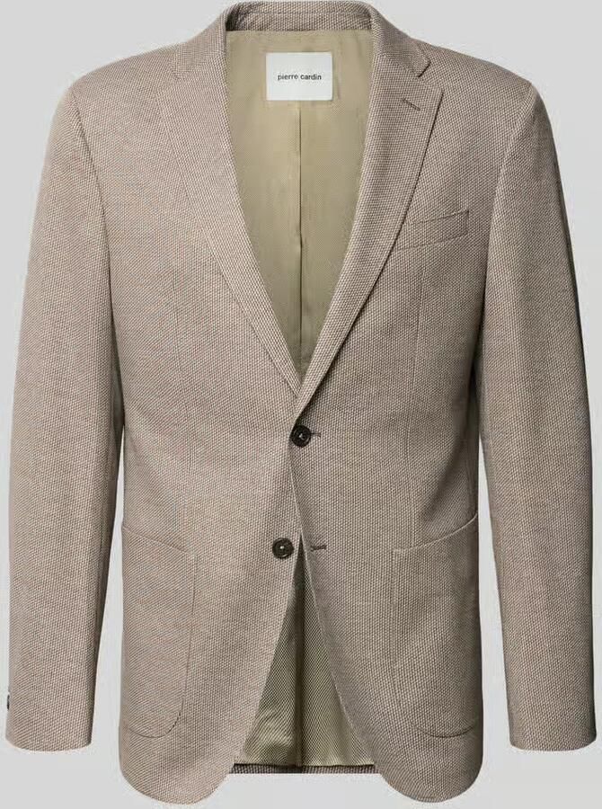 Pierre Cardin Fijn gestructureerd slim fit 2-knoops colbert model 'Michel'