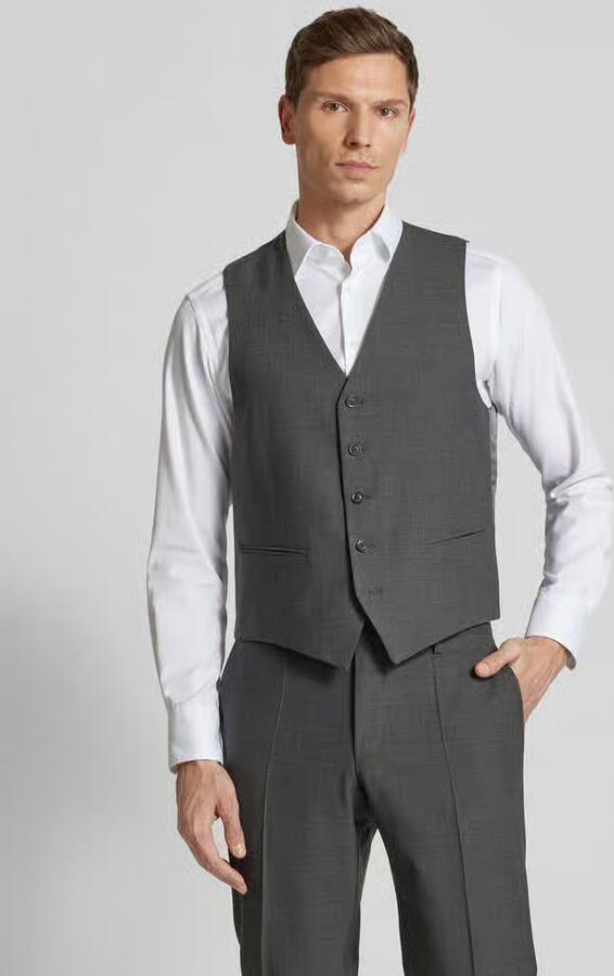 Pierre Cardin Regular fit gilet van scheerwolmix model 'HUGO' - Foto 2