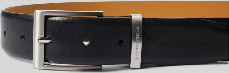 Pierre Cardin Leren riem van glad leer met dubbele ceintuurlus - Foto 2
