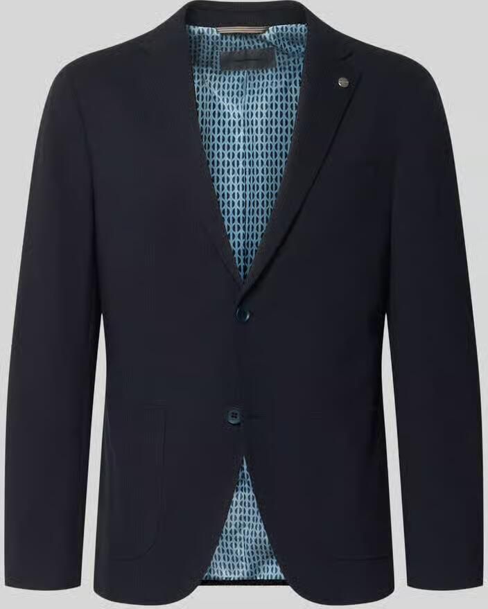 Pierre Cardin modern fit colbert met paspelzak op de borst - Foto 2
