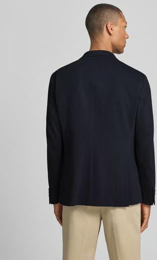 Pierre Cardin modern fit colbert met paspelzak op de borst - Foto 3