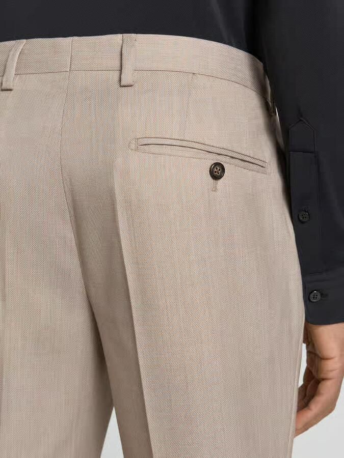 Pierre Cardin Pantalon van schapenwolmix model 'Ryan'